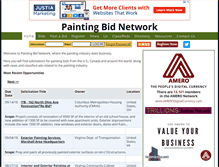 Tablet Screenshot of paintingbids.net